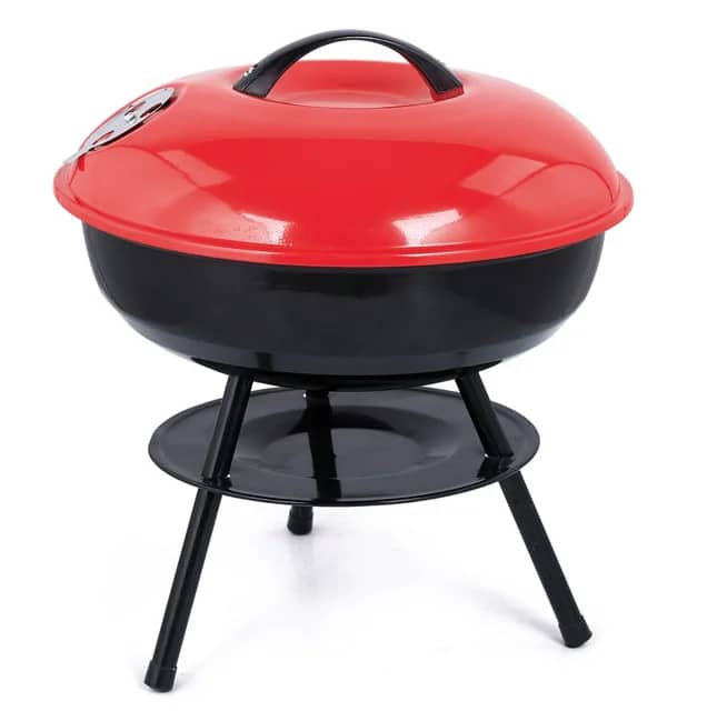 شواية فحم مدور غطاء احمر AZ-2496