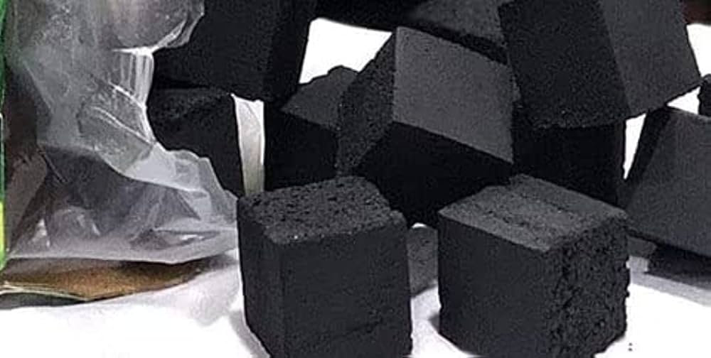 باكت فحم طبيعي مكعبات 1 كيلو 72 قطعة  قباس  QABAS