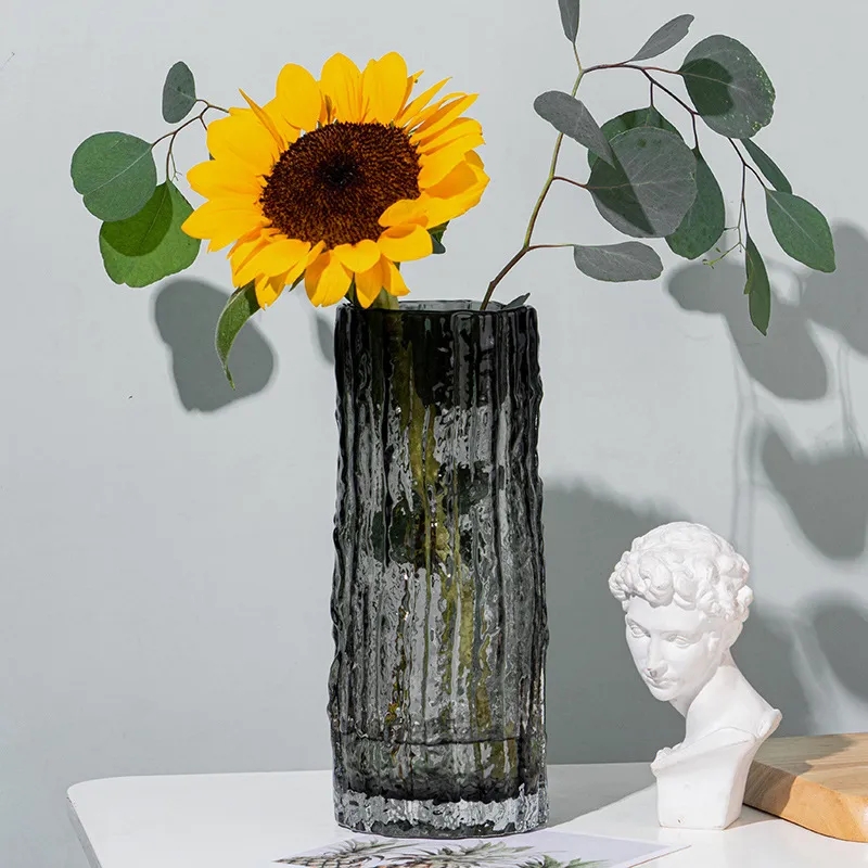 مزهرية زجاج طويل 12*30 سم AZ-1334