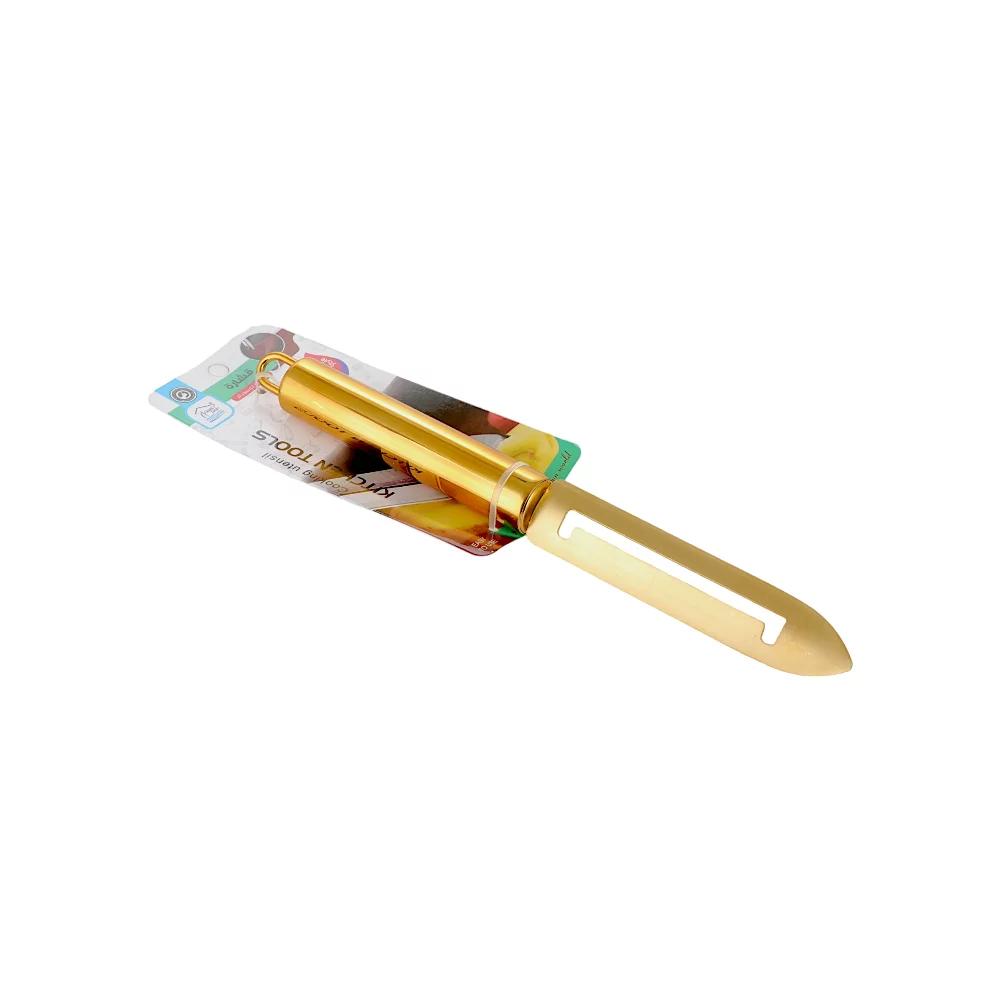 قشارة بطاط جانبي ستيل كامل ذهبي SQH-9134