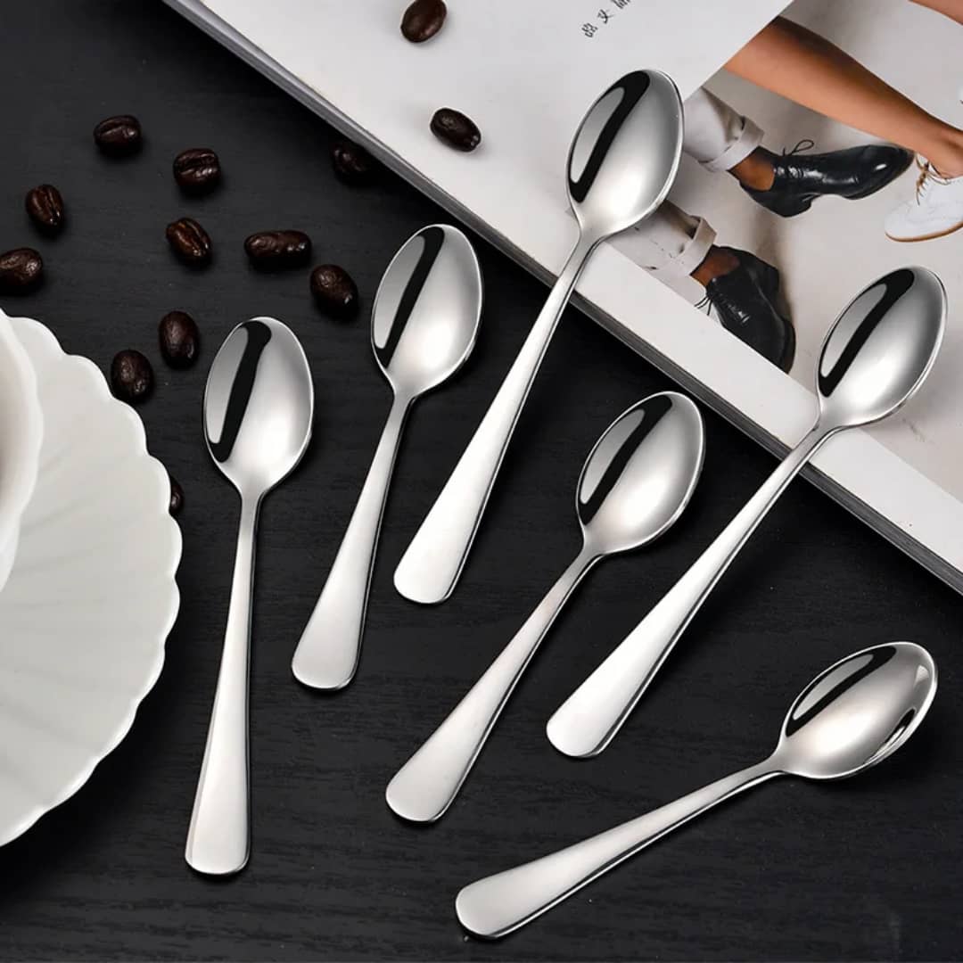 ملاعق حلويات ستيل 6قطع AZ-3288