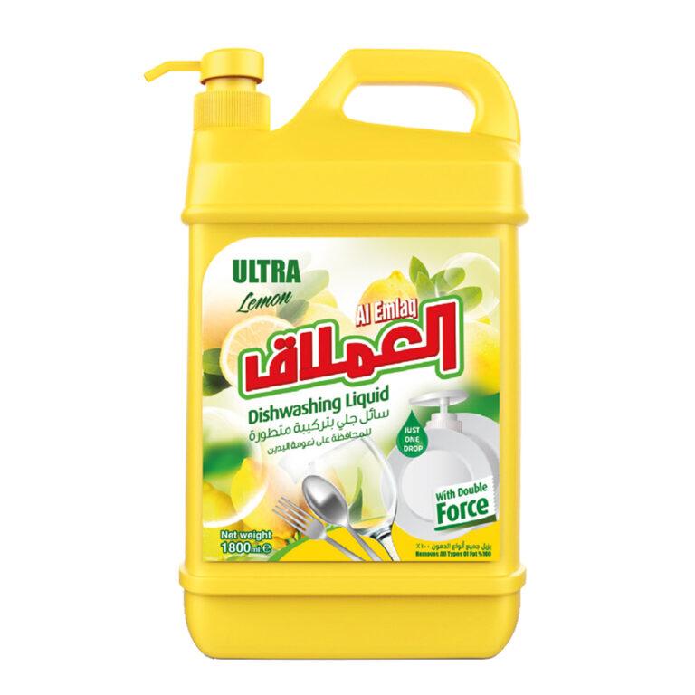 سائل جلي صحون ليمون 1800ملي- العملاق