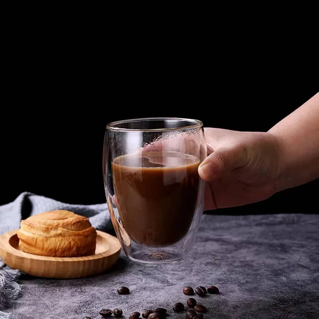 كوب مشروبات زجاج دبل مدور YAB-47