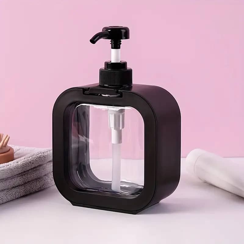 علبة صابون شفاف مزاز ضغط اطار ملون ZA-9168