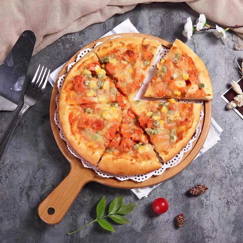 صحن تقديم بيتزا خشب مدور 25 سم  AZ-692