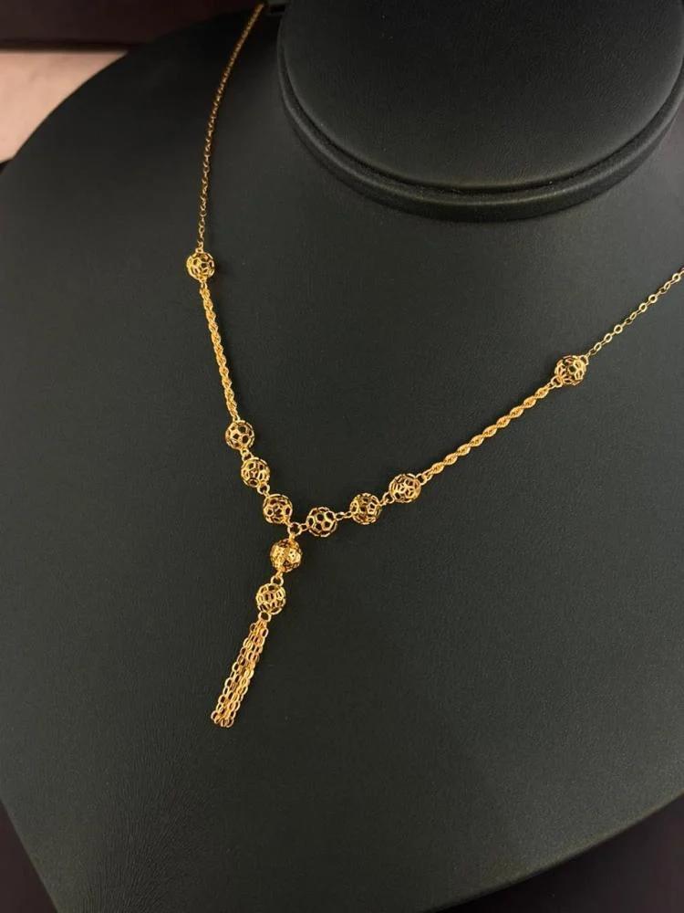 سلس ستيل ذهبي خيوط مع الدنادل SH-5484