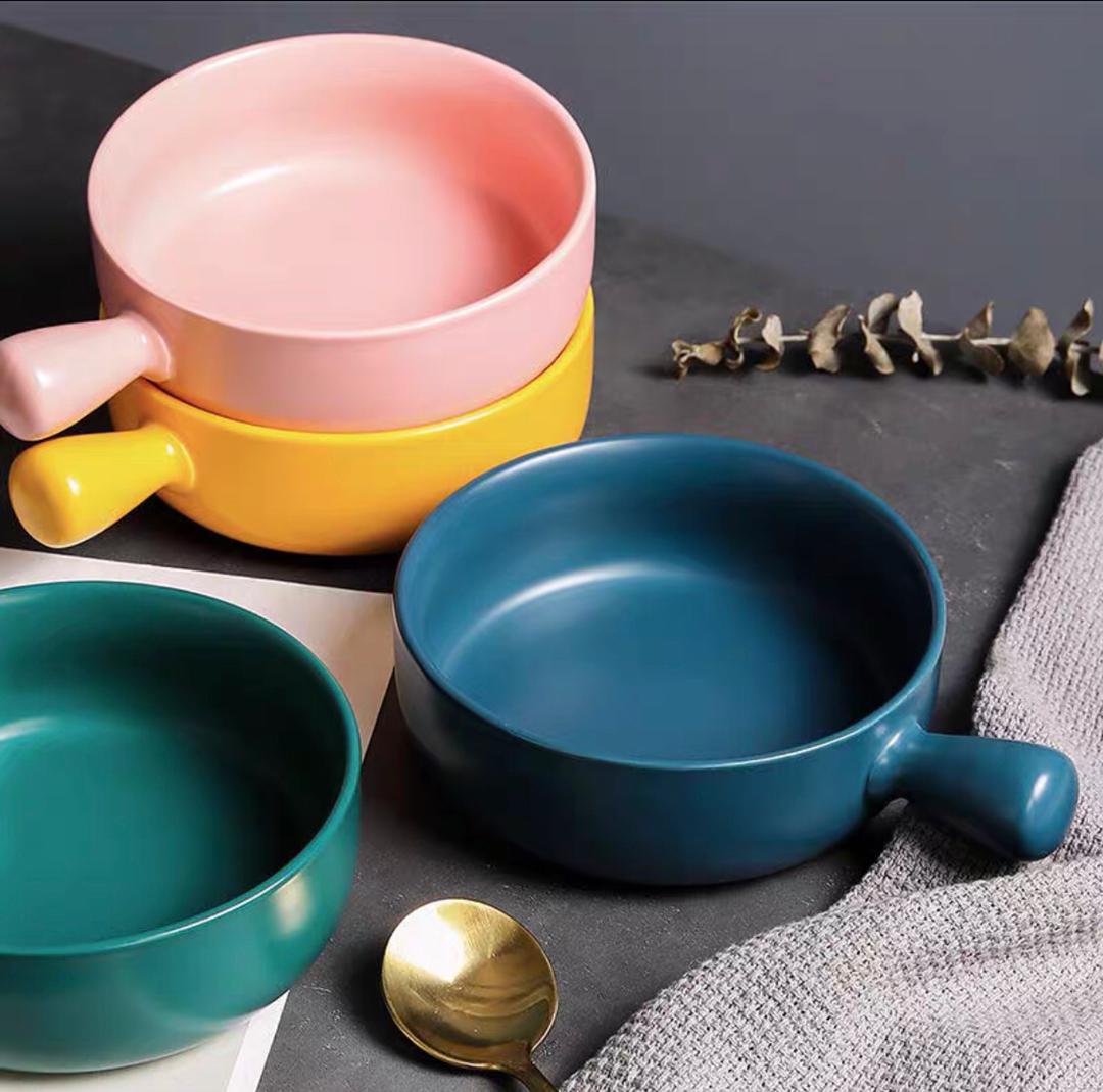 صحن فرن حراري عميق بيد  15 سم