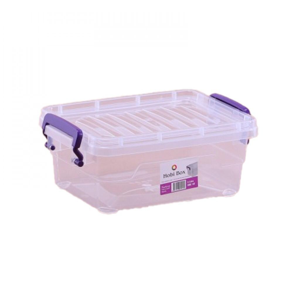 علبة حافظة شفاف 3.5 لتر هوبي بوكس  cod:452