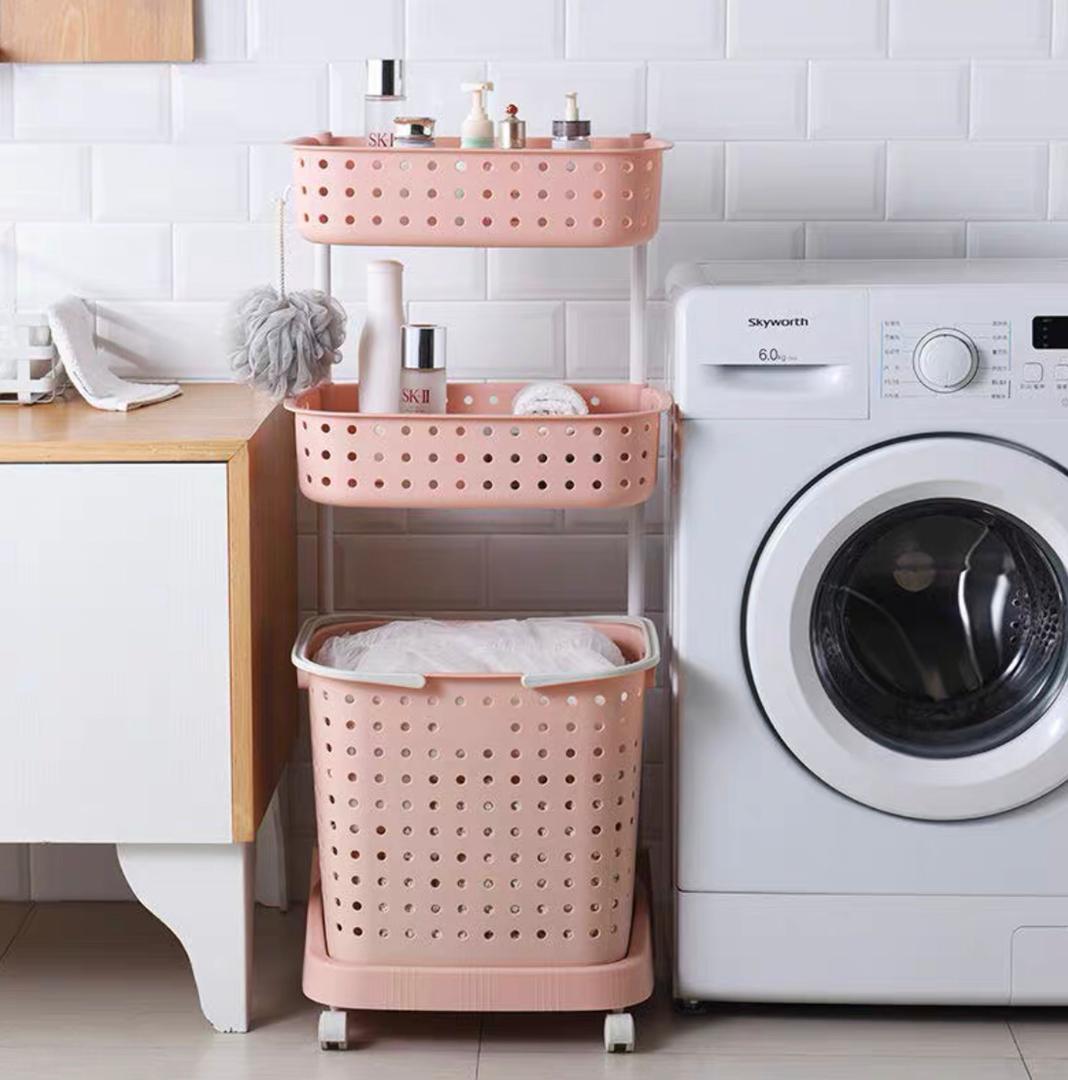 سلة ملابس بلاستيك 3 طوابق  YB-18