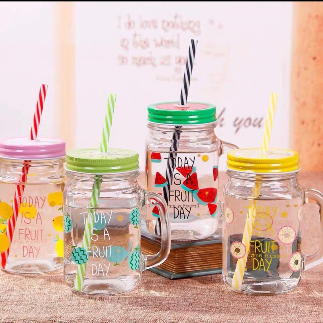 مج زجاجي مع الغطاء  AZ-359- 360