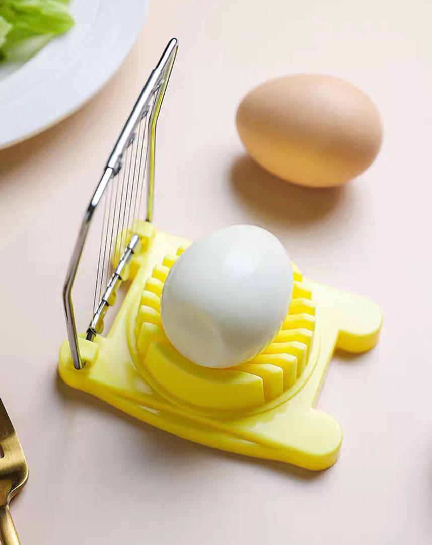 قطاعة بيض بلاستيك اصفر  HB022