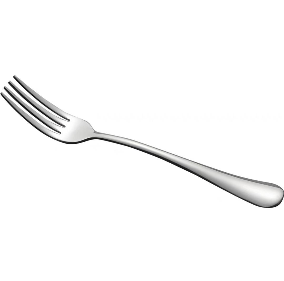 ملعقة حلويات شوك لماع