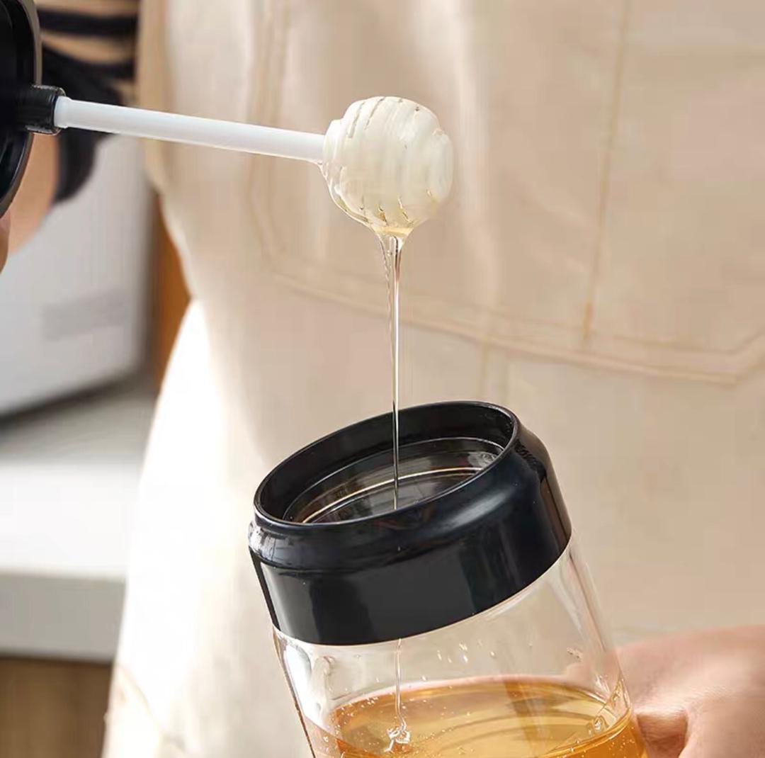 علبة عسل زجاج مع ملعقة  AZ-664