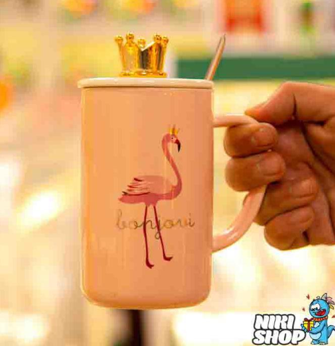 كوب سيراميك مع غطاء منوع