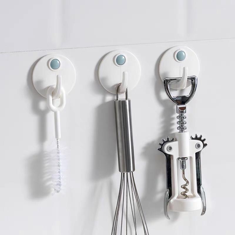 معلق ملابس لاصق جدار بلاستك 4 قطع GZHXF11