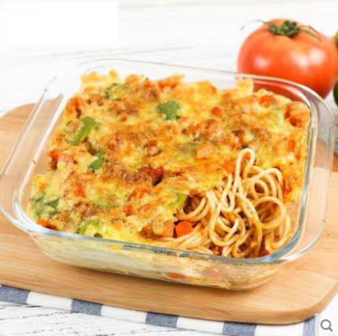 صحن فرن حراري  زجاج مربع 1.8 لتر  NM302