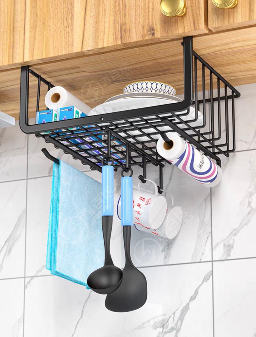 رف مع تعاليق مطبخ دورين حديد  AZ-545