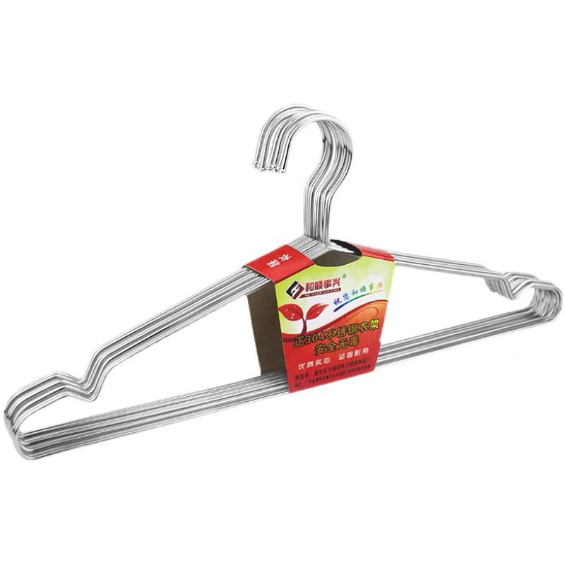 معالق ملابس ستيل ذهبي 6 قطع