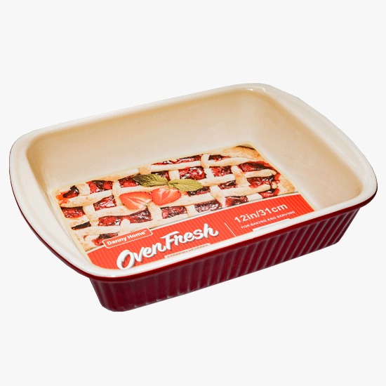 صحن فرن سيراميك مستطيل 31 سم  8-1030