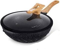 مقلى ترنادو سيراميك يد خشب 32 سم