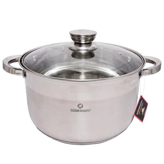 قدر طبخ ستيل غطاء زجاج  GH-0315